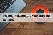 广东麻将什么牌好胡图片（广东麻将各种胡牌情况 规则）