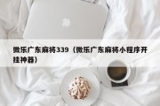微乐广东麻将339（微乐广东麻将小程序开挂神器）