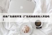 闲来广东麻将开发（广东闲来麻将有人开挂吗）