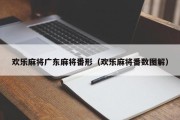 欢乐麻将广东麻将番形（欢乐麻将番数图解）