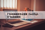 广东闲来麻将怎么安装（testflight广东闲来麻将）
