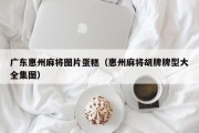 广东惠州麻将图片蛋糕（惠州麻将胡牌牌型大全集图）