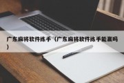 广东麻将软件练手（广东麻将软件练手能赢吗）