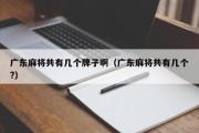 广东麻将共有几个牌子啊（广东麻将共有几个?）